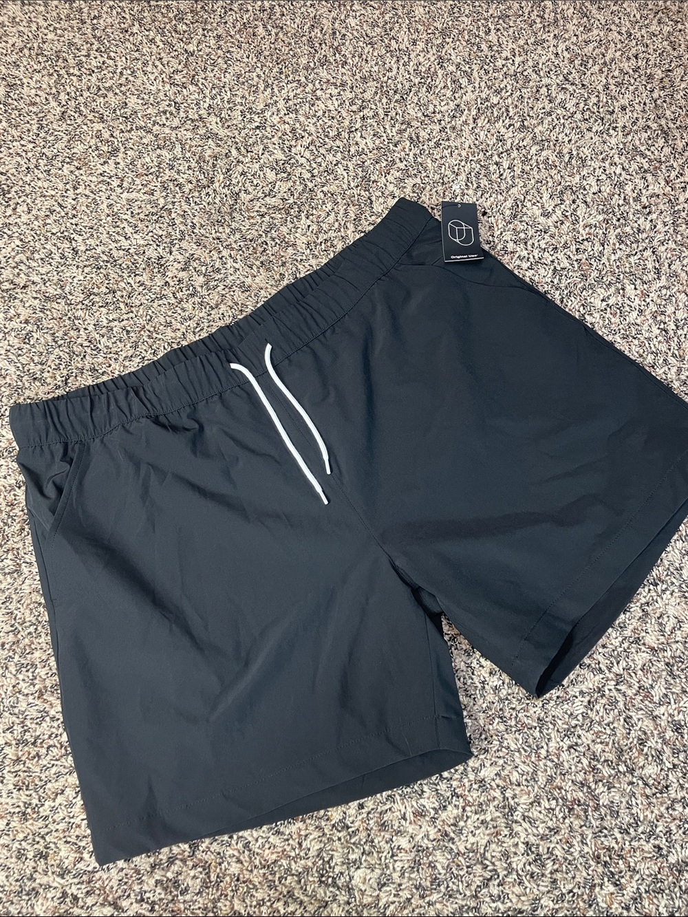 Original Use Woven Nylon Black Athletic Shorts Mens XL NWT